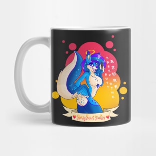 Azure Sassy Wing Butt Mug